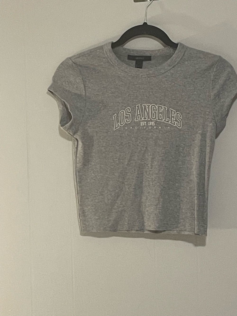 Forever 21 Item # 11469 Gray Los Angeles Graphic Tee